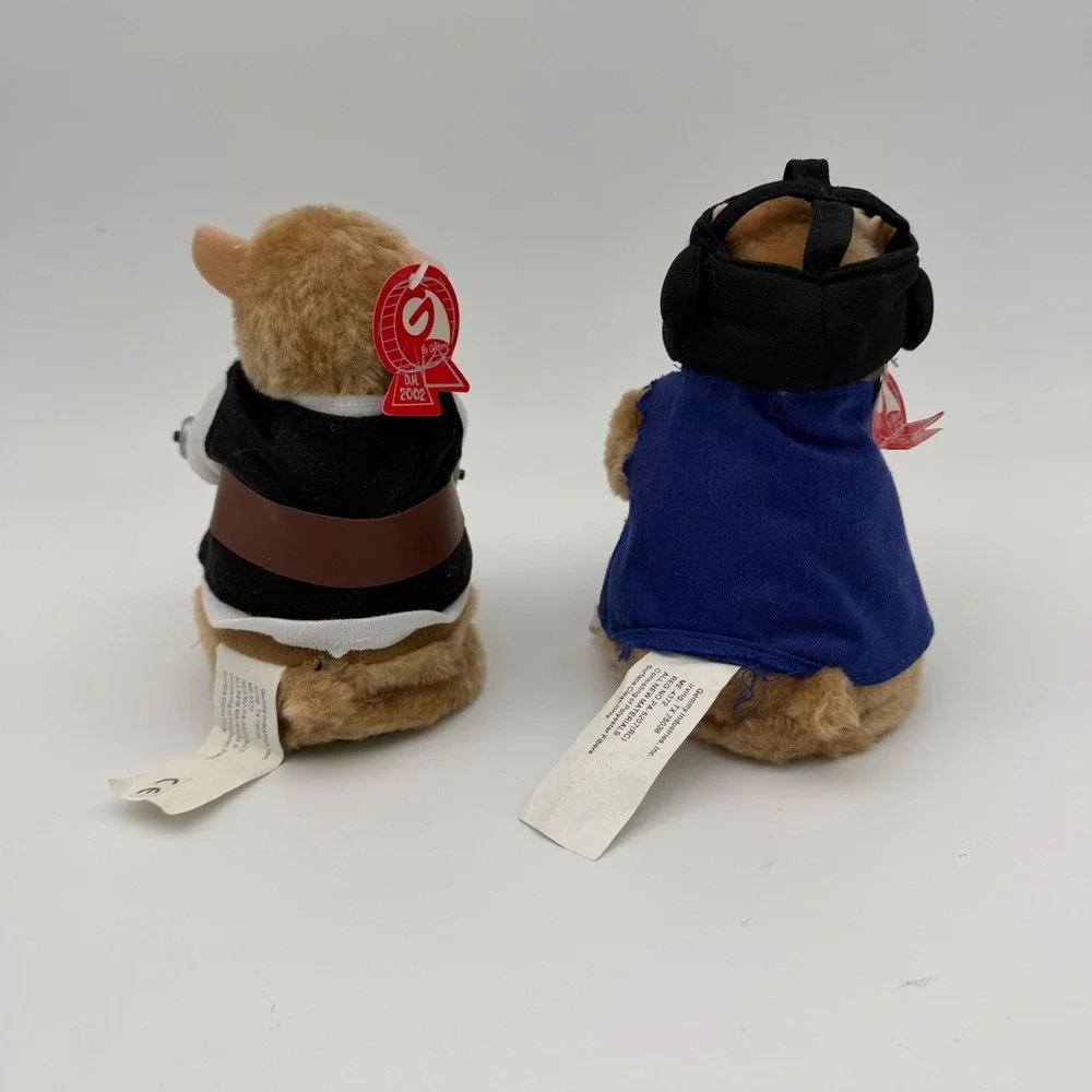 Lot of 2 Gemmy Dancing Hamster Zeke & Sugar Ray Clay Vintage 2002